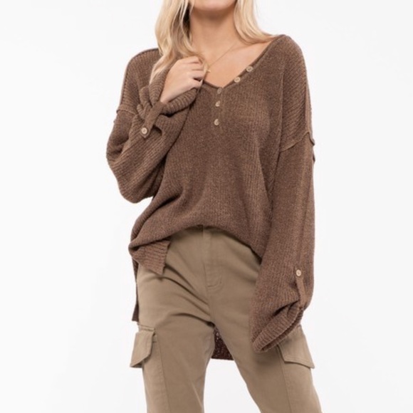 🛑 no offers below wholesale 🛑 Brown Sprinkled Sweater - Picture 2 of 5